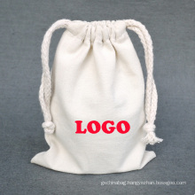 Customized Designs Customized Color Drawstring Pouch organic cotton plain recycled small drawstring bag with logo